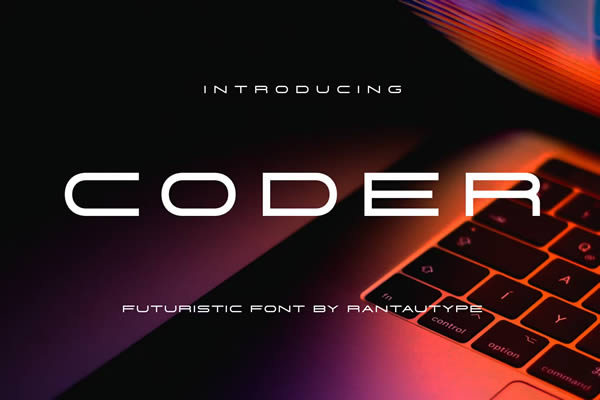 Шрифт Coder Minimalist & Futuristic бесплатно