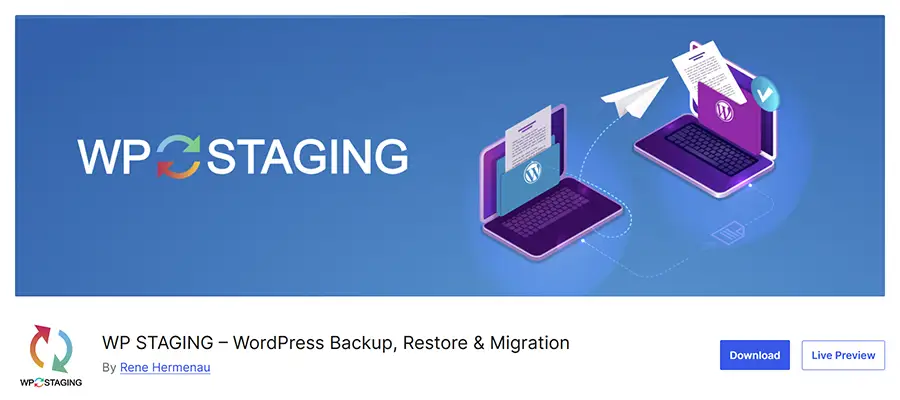 Плагин WP Staging для WordPress