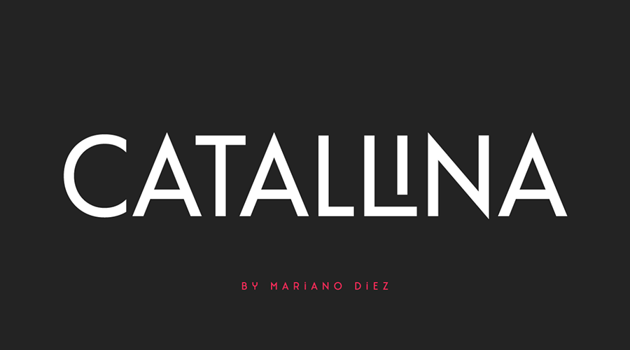 Шрифт Catallina в стиле арт-деко