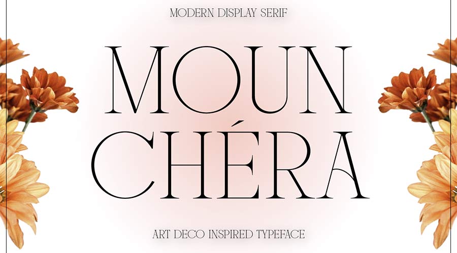 Шрифт Mounchera Bold Art Deco