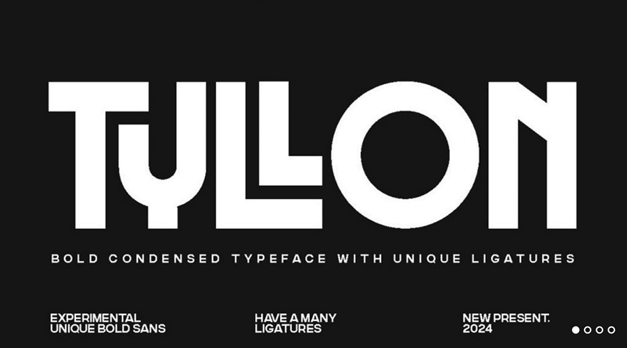 Шрифт Tyllon Urban Art Deco