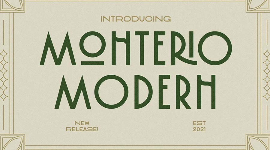 Шрифт Monterio Modern Art Deco