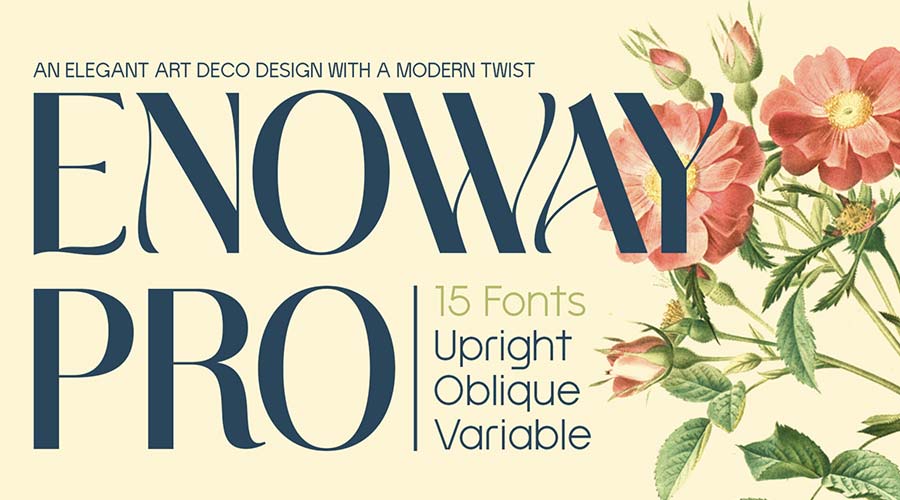 Enoway Pro Art Deco Бесплатный Шрифт