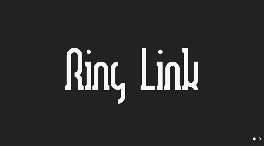Бесплатный шрифт Ring Link